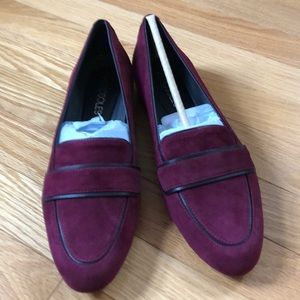 NIB Aerosoles Wine/Burgundy Suede Flats